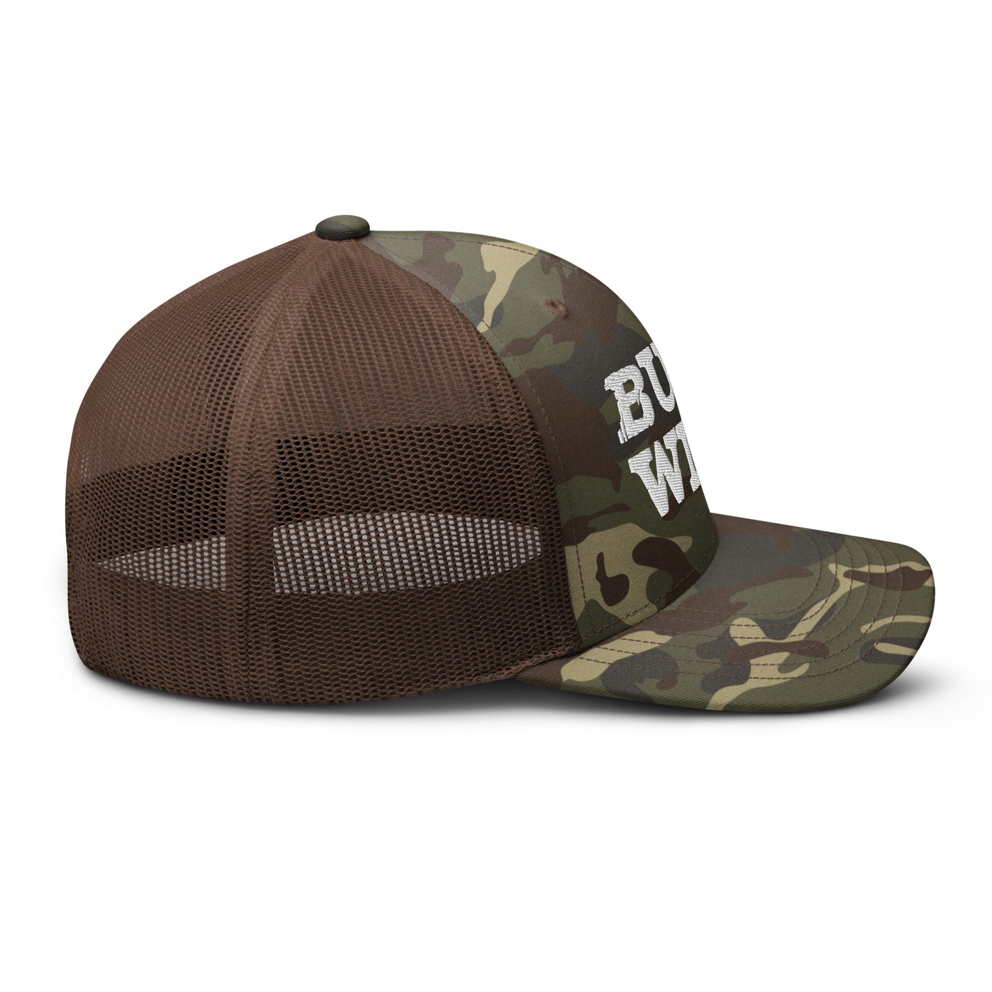 Buckin' Camouflage Trucker Hat