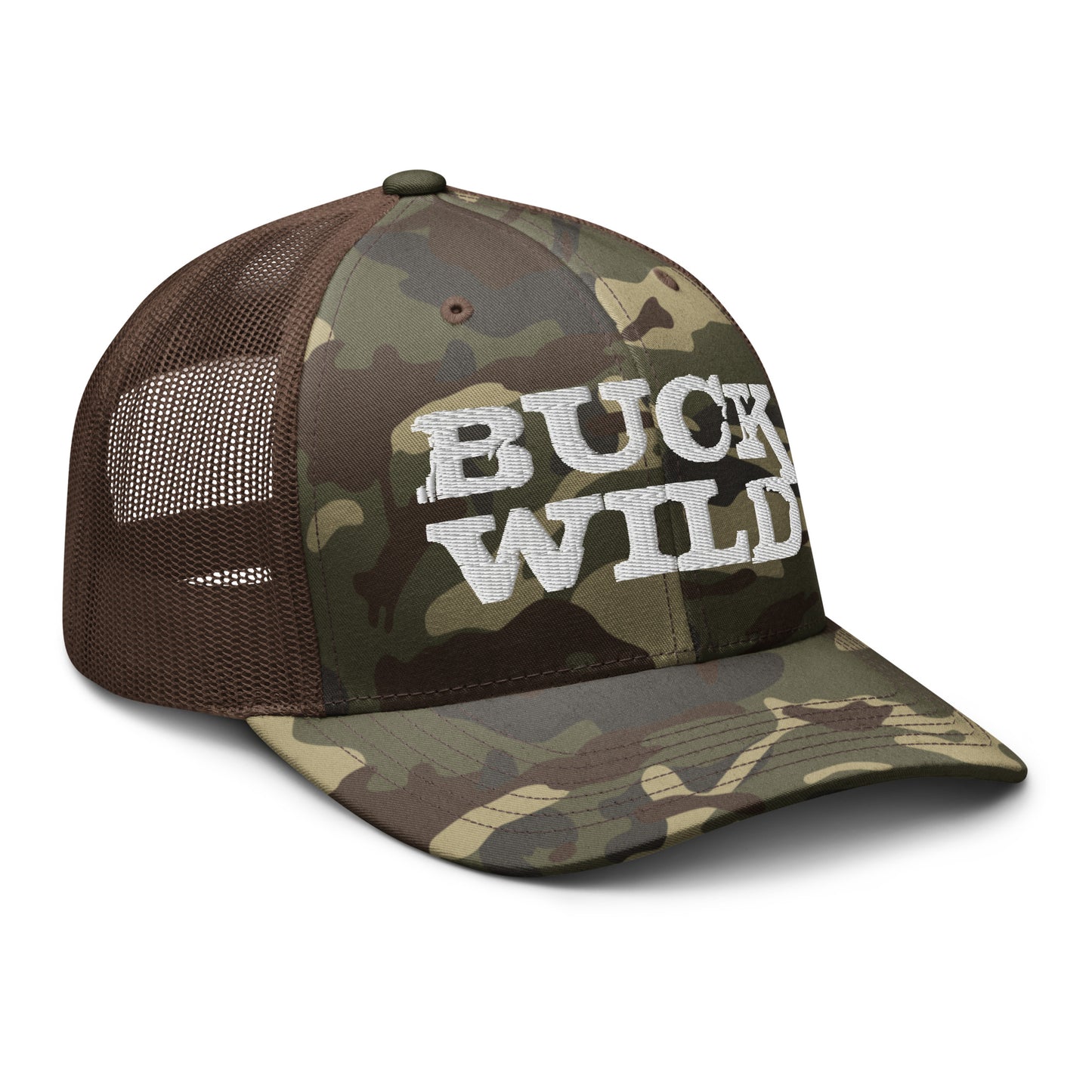 Buckin' Camouflage Trucker Hat
