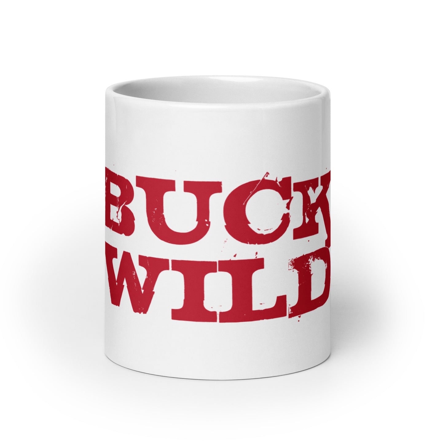 White Buckin' Coffee Mug