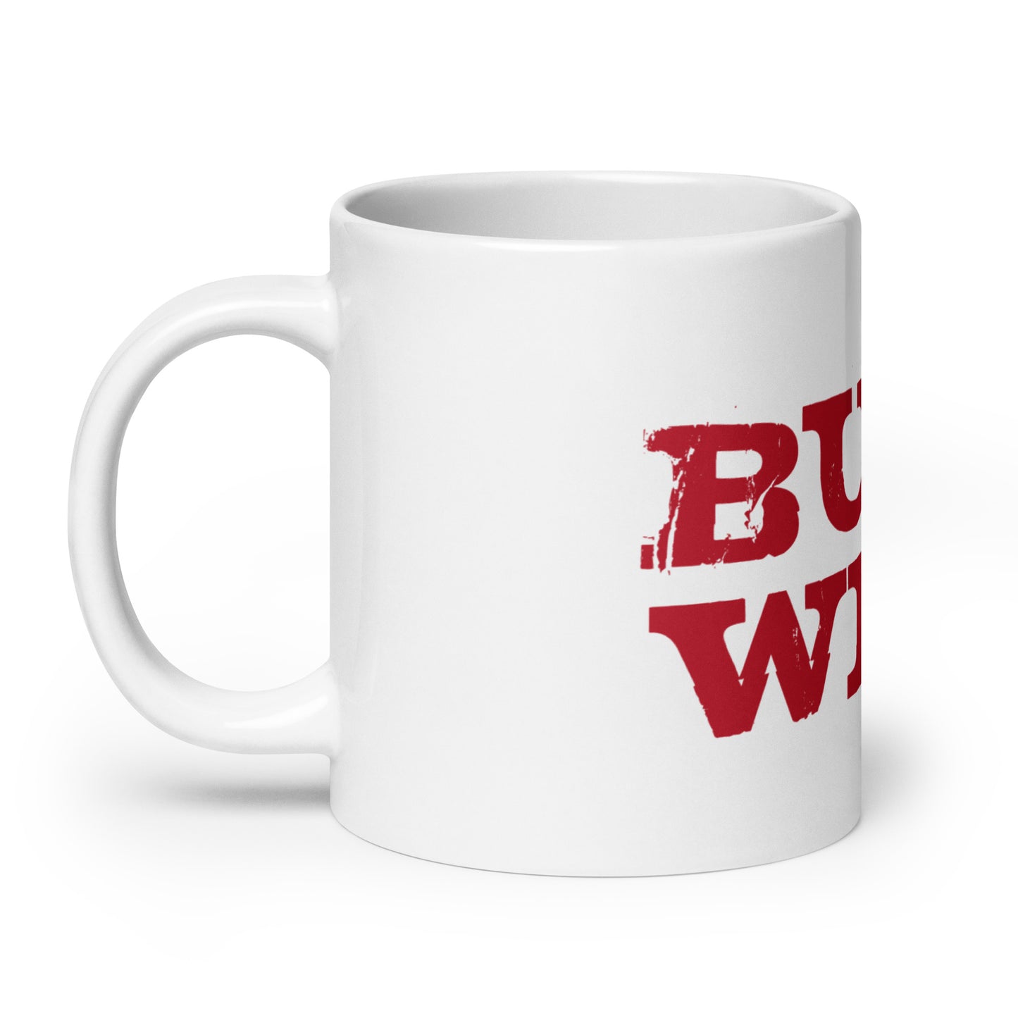 White Buckin' Coffee Mug